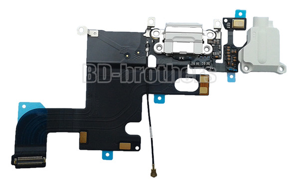 100% New Original Audio Headphone Jack Charging Dock Connector Charger Port Flex Cable For 4.7 inch / 5.5 inch iPhone 6G 6 Plus 10pcs/lot