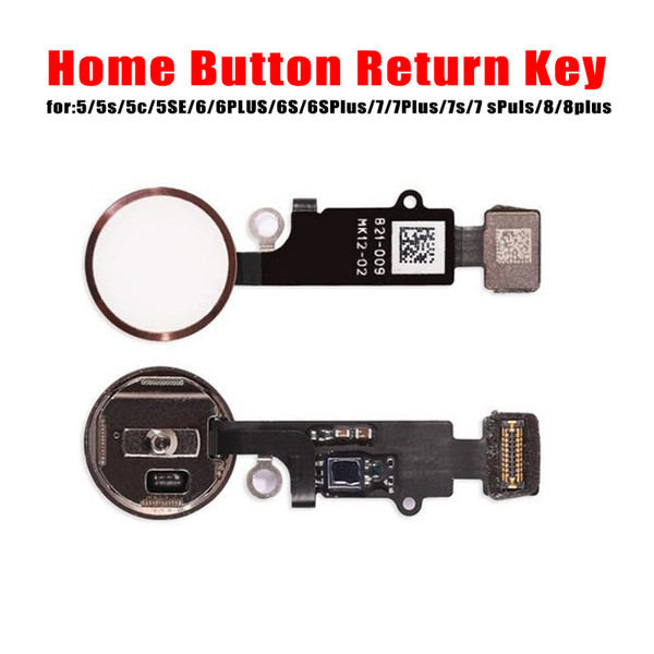 For iPhone 5 5S 6 6S 6SP 6P Home Button Cables Return Key Menu Buttons With Key Cap Flex Full Complete Assembly Replacement