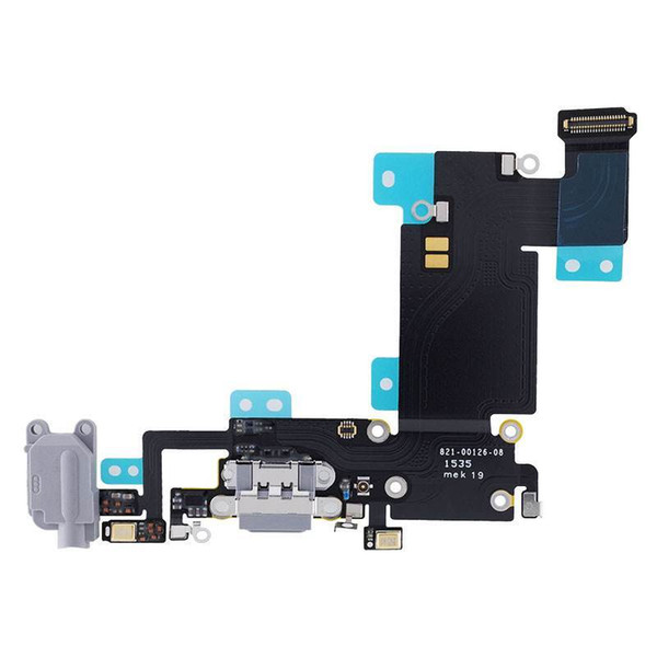 Original iPhone 6 6 Plus Charging Port Flex Cable FOR Gray Black & White Headphone Audio Dock Connector