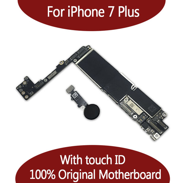 For iPhone 7 Plus 128G Motherboard with Touch ID & Fingerprint,Original Unlocked Logic board Free Shipping