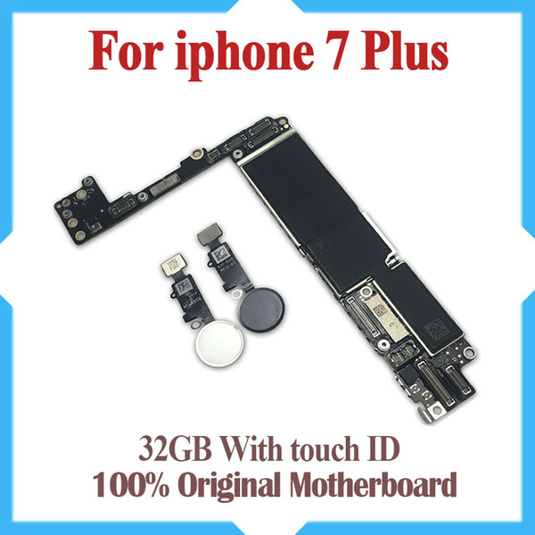 32gb for iPhone 7 Plus Motherboard with Touch ID,Original unlocked for iphone 7 Plus Logic boards with IOS System,Good working