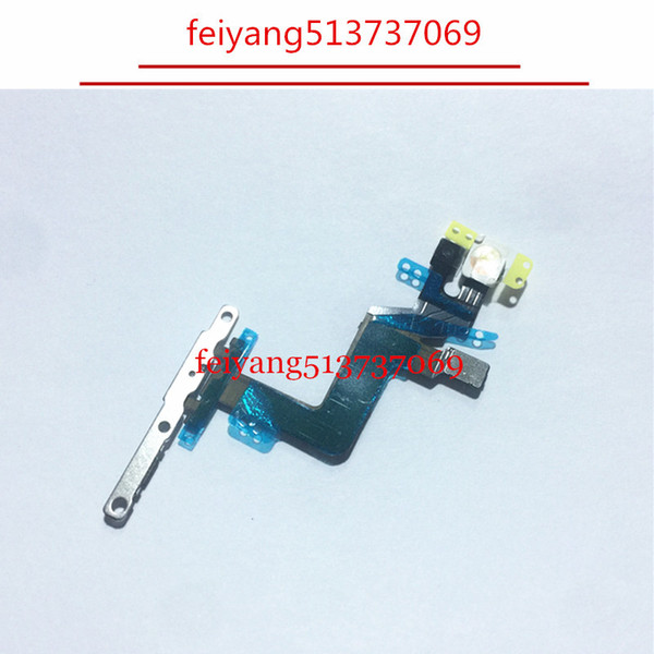 10pcs 100% working Power Button On/Off Button Flex Cable With Metal Plate For iPhone 6S Plus 5.5 inch