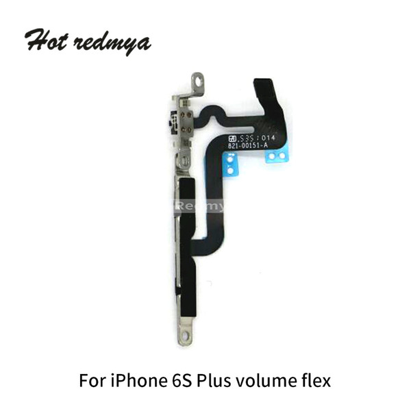 10pcs/lot For iPhone 6G 6 Plus 6S 6S Plus Control Power On Off Flex Cable Volume Switch Connector Parts with metal bracket