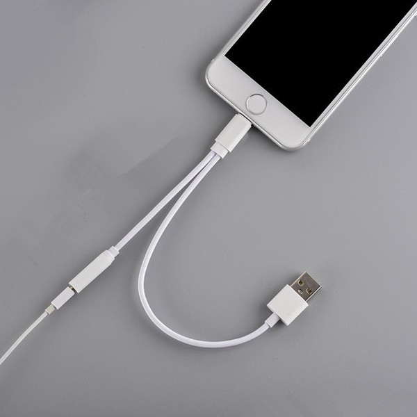 3.5mm cable charger For iphone 7 earphone jack adapter &PIN to 3.5 mm aux cable audio jack Female Converter For iPhone 7 7 plus