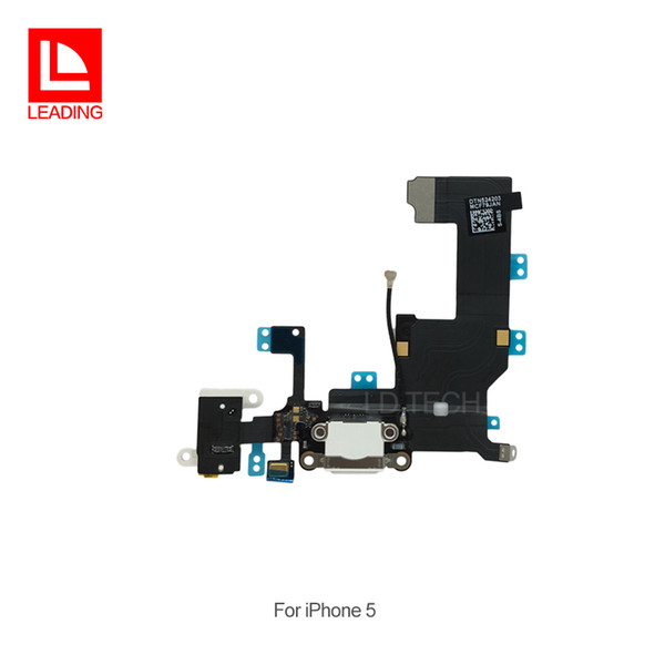 Charger Charging Port Flex Cable USB Dock Connector for iPhone 5 5s 5c Headphone Audio Jack mic Ribbon fast free shipping