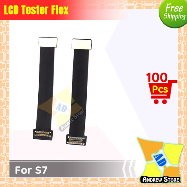 100pcs/lot High Quality LCD Screen Display Test Touch Screen Extension Tester Flex Cable for Samsung S7 free shipping