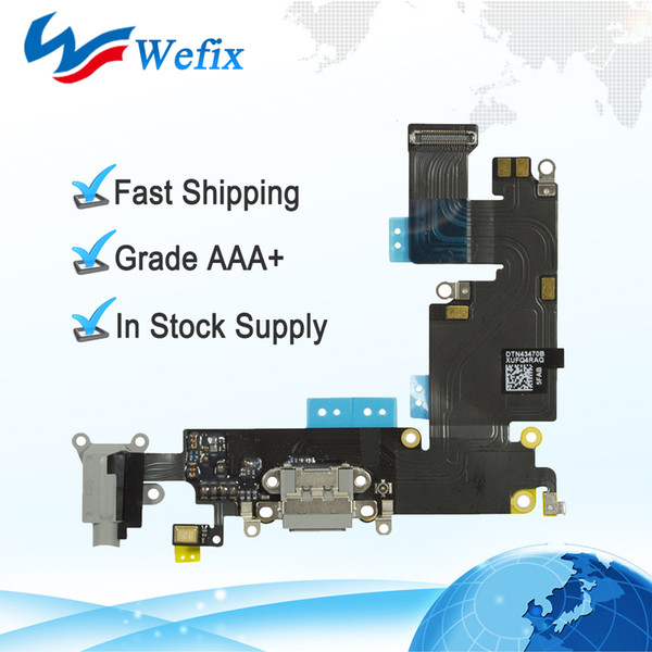 For apple AAA Quality Dock Connector USB Charging Port and Headphone Audio Jack Flex Cable Ribbon for iPhone 5 6 6s 6p 7