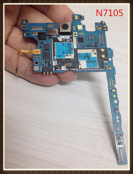 International language!~Unlock Good quality Original Motherboard For Samsung Galaxy note 2 N7105 Board 4G version Clean IMEI