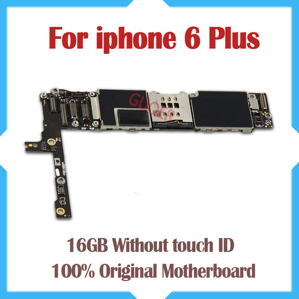 100% Good Working,16gb Original Unlocked for iphone 6 plus Motherboard without Fingerprint Function by free Shipping