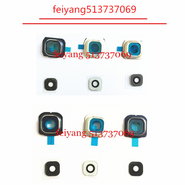 10pcs Original new for Samsung Galaxy s6 G920/S6 Edge g925 Back Rear Camera Lens And Lens Cover with real glass