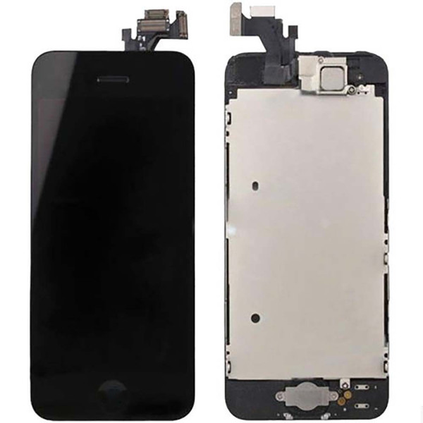 LCD + Touch Screen Glass Digitizer Assembly w Small Parts Black For iPhone 5