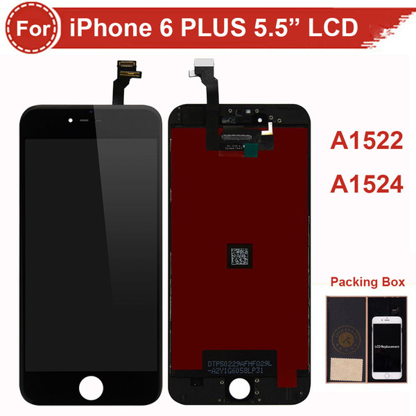 Black LCD Screen Digitizer Assembly For iPhone 6 Plus A1522 A1524 Repair Part