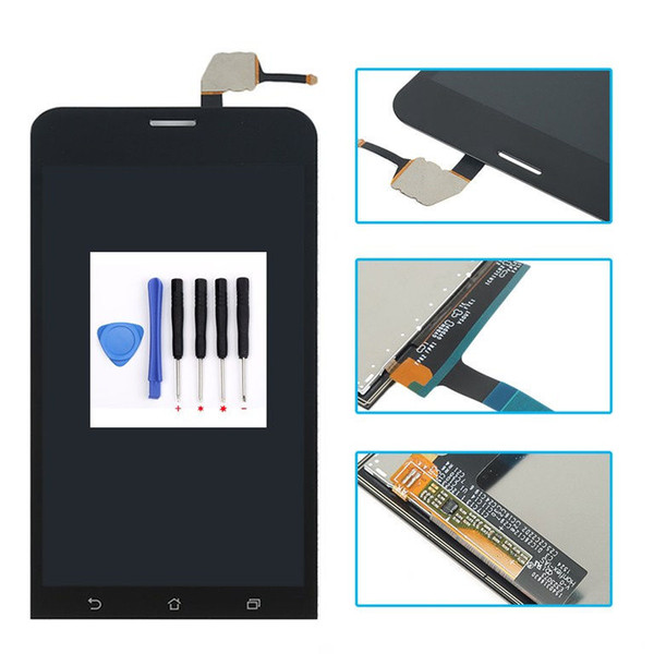 LCD Screen Assembly Touch Digitizer Parts Lens Repair For Asus Zenfone 2 ZE551ML