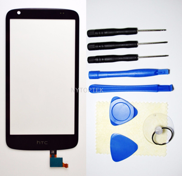 For HTC Desire 526G Black Touch Screen Glass Digitizer Replacement Parts TOOLS