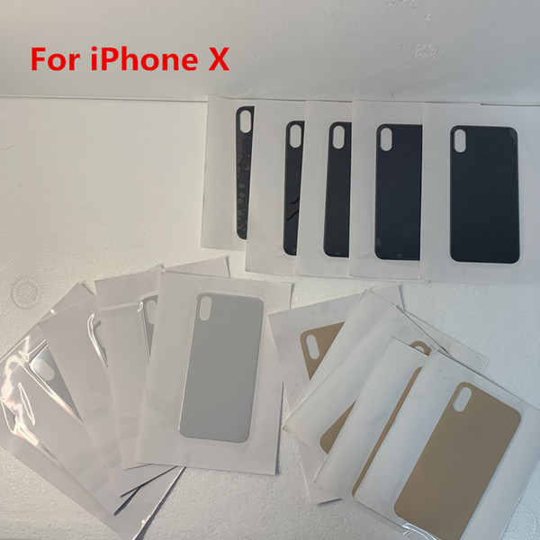 Back Glass For iPhone X XR XS XSMAX Battery Cover Rear Door Housing Big Hold ALL Colors