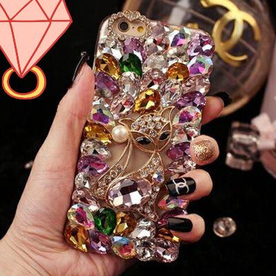 Samsung Note10 Pro mobile phone case A50 rhinestone protective cover S10 plus fox A750 is suitable for single women, custom can chat private