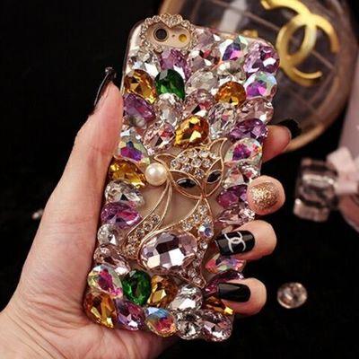 Samsung Note10 Pro mobile phone case A50 rhinestone protective cover S10 plus fox A750 is suitable for single women, custom can chat private