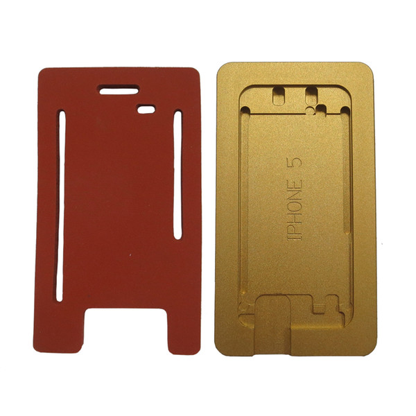 1 Set Alignment Mold with Laminating Rubber for iPhone 5/5c/5s Front Glass with Bezel Frame Cold Press Fix