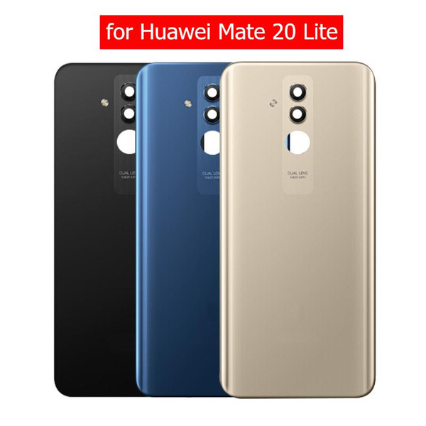 Original for Huawei Mate 20 Lite Glass Battery Back Cover Rear Housing Door for Mate 20 Lite Camera Glass Lens Repair Parts