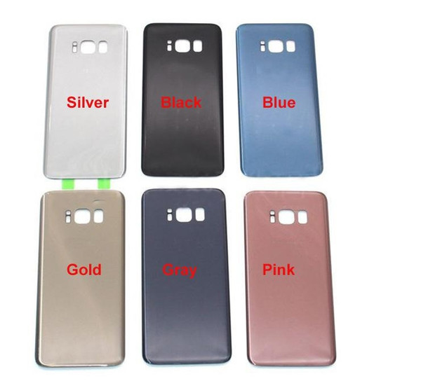 10pcs Original New Battery Door Back Housing Cover Glass Cover with Adhesive Glue Sticker for Samsung Galaxy S8 G950 G950P S8 Plus G955P