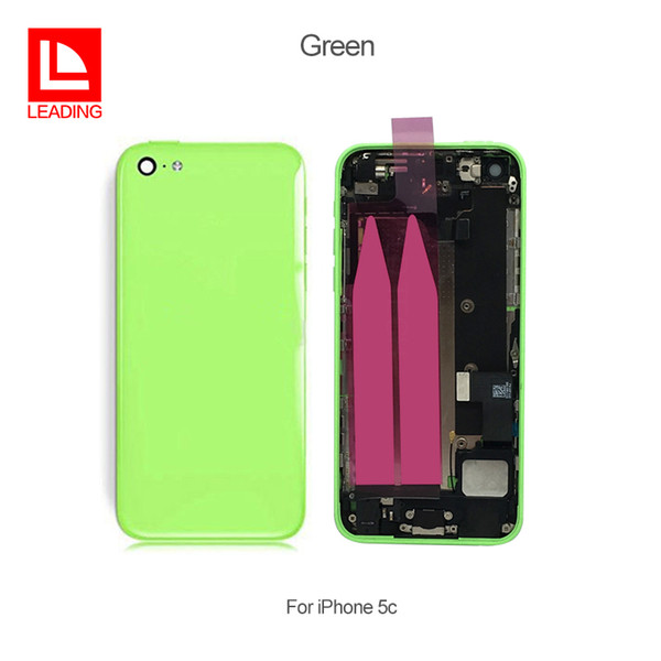 Battery Cover Door Middle Frame Back Housing Metal With Parts Assembly Replacement For Apple iPhone 5C fast free shipping