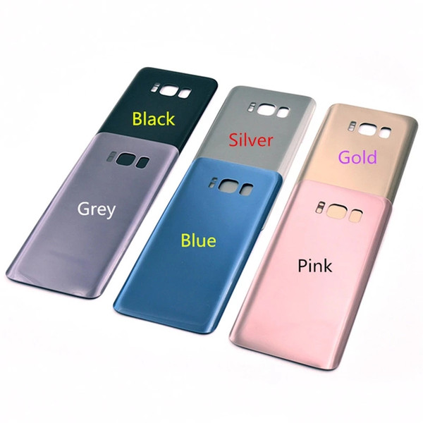 high quality battery door for samsung S8 G950 S8 plus G950P glass back housing with adhesive sticker