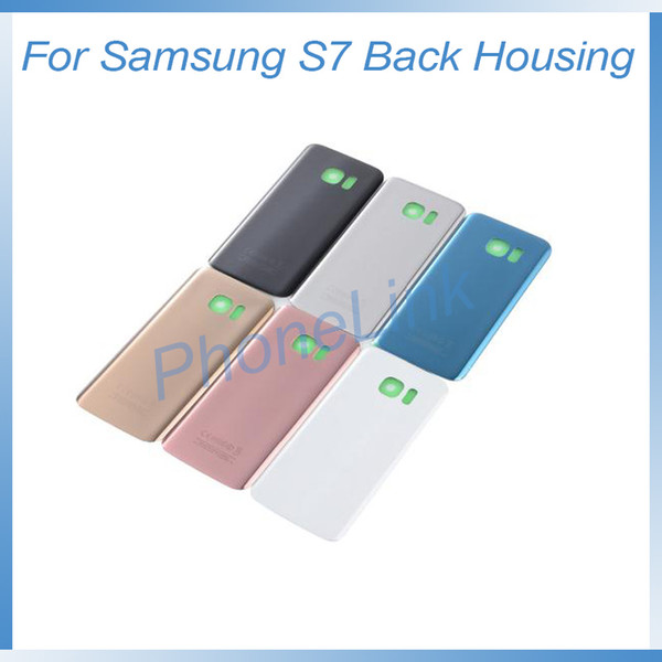 For Samsung Galaxy S7 S7 edge Back housing with logo battery back rear door cover For samsung S7 Back cover