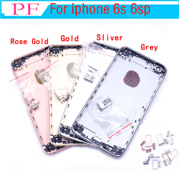 10pcs For iPhone 6S 6s Plus Back Housing Metal Frame Replacement For iPhone 6S Plus Battery Door Cover Rear Cover Chassis Frame DHL Shipping