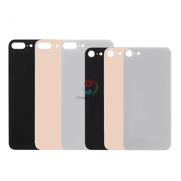 MOQ 10pcs Each Color Rear Back Glass for iPhone 8 8Plus X XS XSMax XR Battery Housing Cover Replacement Big Hole with Adhesive & Free DHL