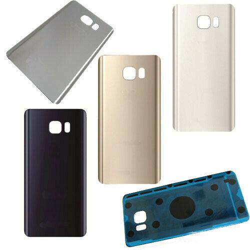 30pcs Rear Back Door Battery Glass Cover For Samsung Galaxy Note 5 + Adhesive with logo free DHL