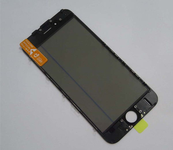 Cold Press LCD Front Glass + Bezel Frame + Polarizer Film + OCA Film for iphone6 plus cracked LCD repair fix