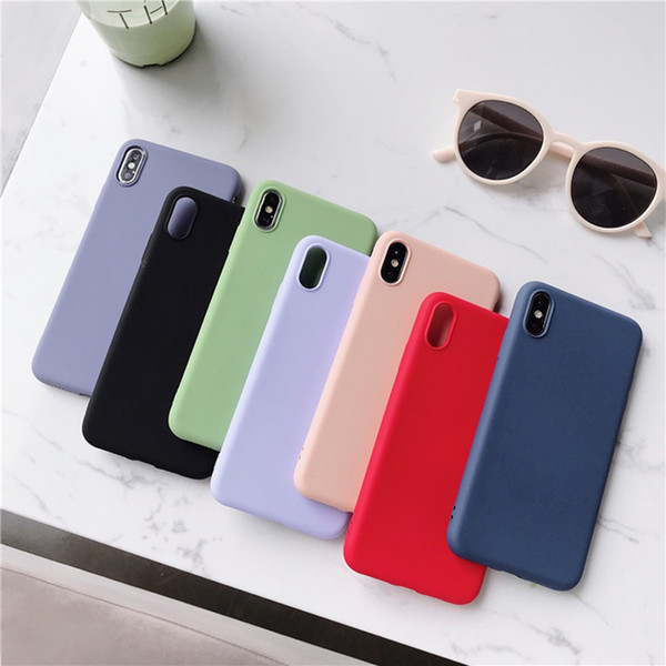 2018 New liquid state Silicone protective cover mobile prevent fall phone shell cell luxurious phone case for iphone 8/7/xs