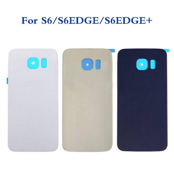 Housing For Samsung Galaxy S6 Edge Plus G920 G950 G980 Glass Battery Door Housing Back Cover Case&Logo+Sticker, Battery Cover