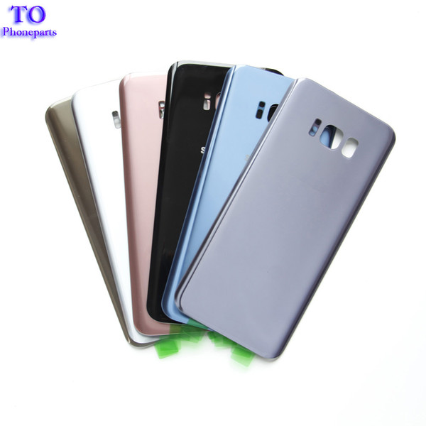 Original Battery Door Back Cover Glass Housing with Adhesive Sticker For Samsung Galaxy S8 G850 S8 G855 Plus