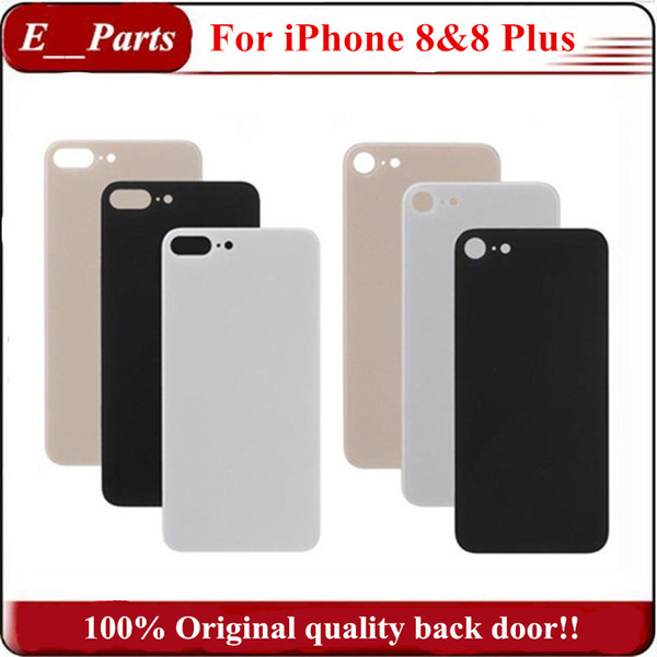 (100% Original) Not Copy ~!!! For iPhone8 & 8 Plus Back Battery Cover Door Rear Glass housing With Adhesive Sticker Replacement Free DHL