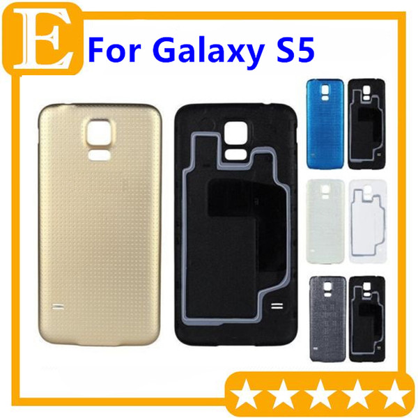 OEM for Samsung Galaxy S5 G900F G900T G900M Rear Back Battery Door Cover Housing With Rubber Mat Waterproof Replacement Parts 30PCS/Lot