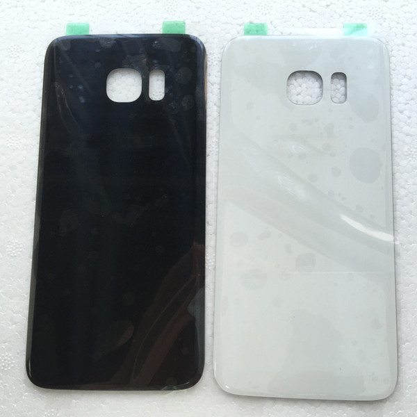 for OEM Samsung Galaxy S7 edge G935 G935A G935V Battery Glass Back housing Cover w/ Sticker black white