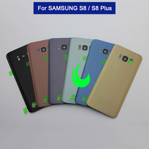 original For Samsung Galaxy S8 G950 S8 Plus G955 Back Battery Cover Door Rear Glass Housing Case For Samsung S8+ w Camera Lens