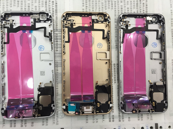 Back battery cover housing with flex cable for iPhone 6S full metal alloy housing middle frame