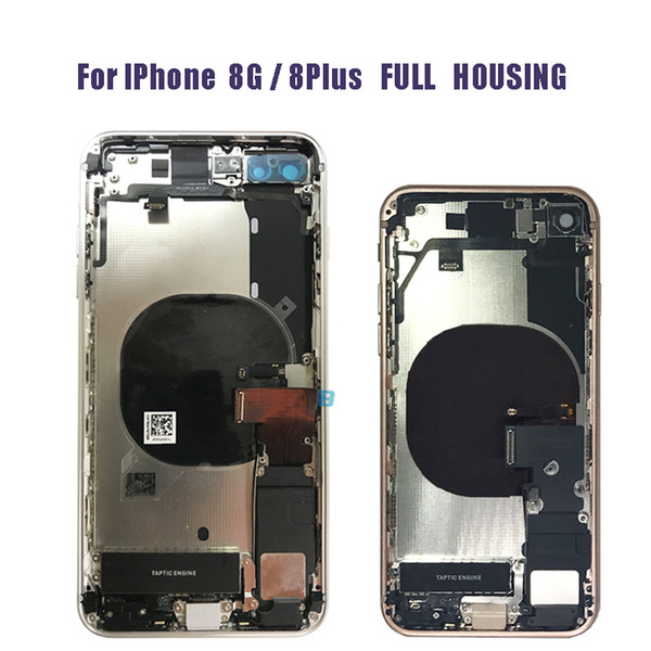 Full Housing For High Quality iPhone 8 8G 8plus plus X Back Rear Cover Battery Full Housing Door Chassis Middle Frame