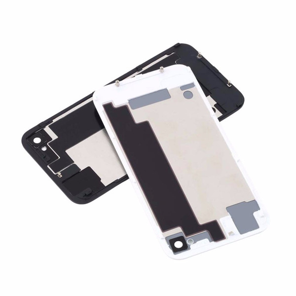 Good AAA Back Battery Housing Cover Glass Replacement for iPhone 4G 4S - white with dhl free shipping