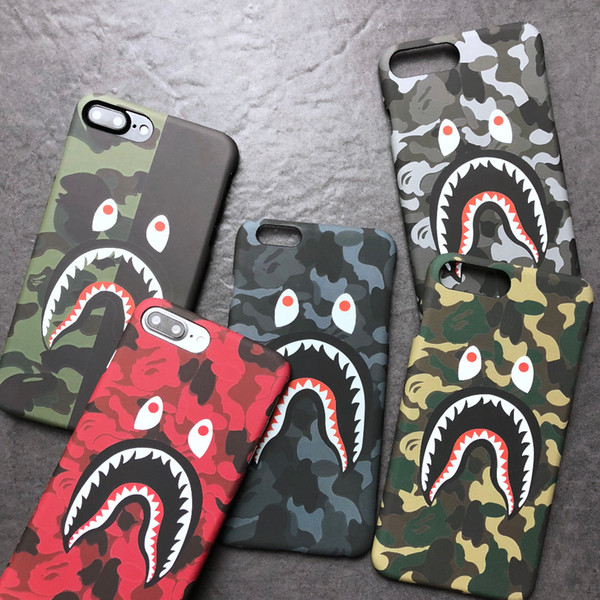 Tide Brand Matte camo APE case Iphone X For Iphone case 7 plus Perfect All-inclusive and Drop Protection iphone 6 cases Material TPU