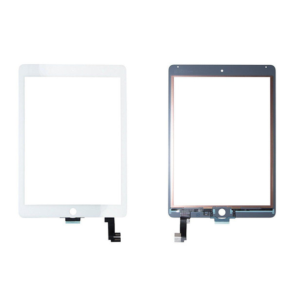 Touchscreen Glass for Apple iPad 6 Air 2 White with black Touch Screen Screen Prompt delivery, free of postage