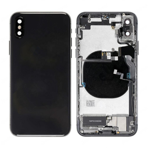 Full Back Housing Middle Frame Bezel Chassis Battery Door with Small Parts for IPhone X iPhone 8 & 8 Plus