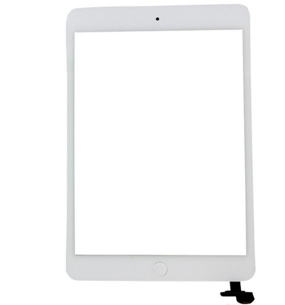 100% New Touch Screen Glass Panel with Digitizer with ic Connector Buttons for iPad Mini 2 50pcs