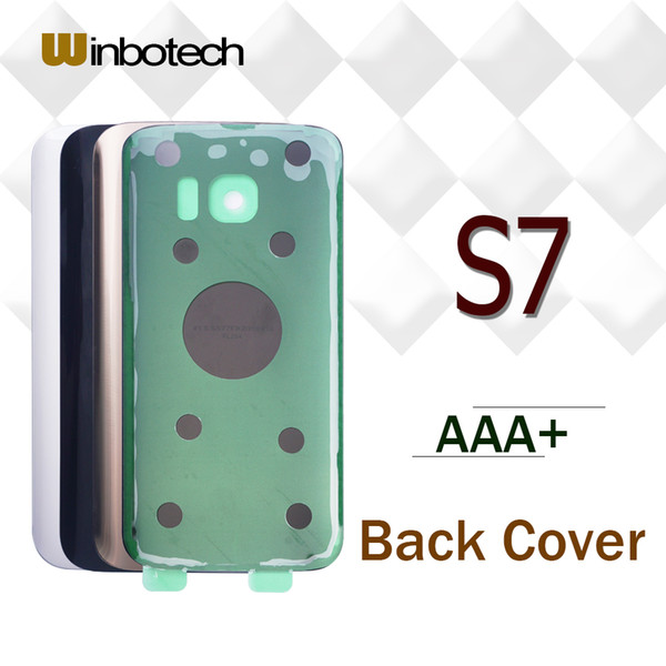 Winbotech OEM Battery Door Back Housing Cover Glass Cover with Adhesive Sticker For Samsung S7 G930 G930F G930A G930V