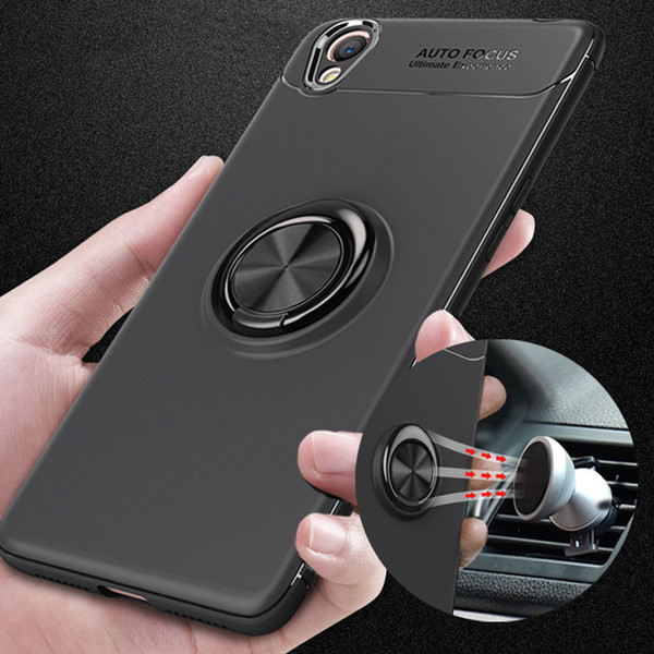 1Armor Ring Holder Case For iPhone X Back Cover Magetic Ring Kickstand Phone Cases For Samsung S9 S8 Plus Huawei P20 Mate 10 PRO with OPP Ba