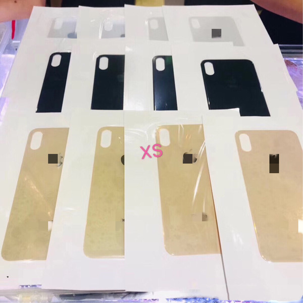 For Iphone XS XS MAX Good Quality Back Glass With Frame Full Housing Back Battery Door Battery Cover With Adhesive Free DHL