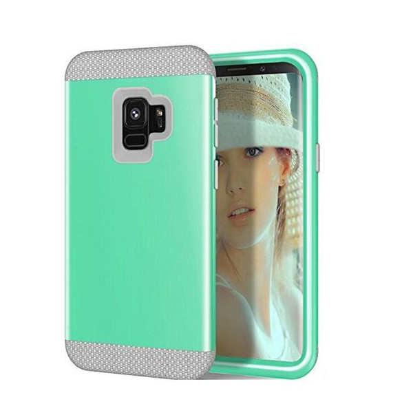 Shock Absorbing PC Hard Case Mobile Shell Mobile Phone Case Durable Elastic Scratchproof Full Protection for SAMSUNG GALAXY S9, Green