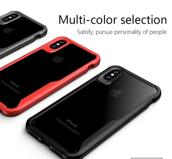 Simple Web Celebrity Iphone X HD Transparent Silicone Anti-drop No Handprint Scatch-resistant Four corners All Incllusive To Protect Iphone